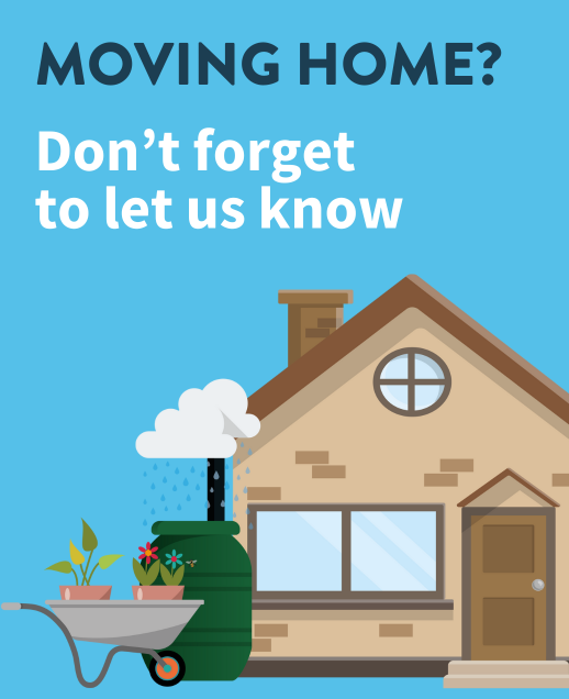 Moving Home? Don't forget to let Portsmouth Water know